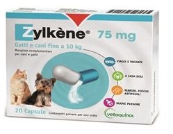 ZYLKENE CANI E GATTI FINO A 10KG 20 CAPSULE 75 MG - Fontenova srl