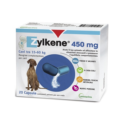 ZYLKENE CANI GROSSA TAGLIA 15-60KG 20 CAPSULE DA 450 MG - Fontenova srl