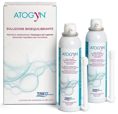 ATOGYN DISPOSITIVO IGIENE VAGINALE E RIPRISTINO PH FISIOLOGICO BAG ON VALVE 2 PEZZI DA 125ML - Fontenova srl