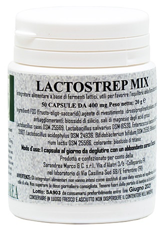 LACTOSTREP MIX 500 MACERATO GLICERICO 50 CAPSULE - Fontenova srl