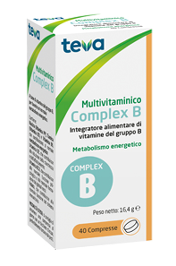 MULTIVITAMINICO COMPLEX B TEVA 40 COMPRESSE 16,4 G - Fontenova srl