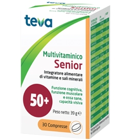 MULTIVITAMINICO SENIOR TEVA 30 COMPRESSE 39 G - Fontenova srl