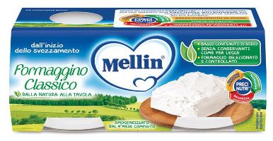 MELLIN BABY FORMAGGINO CLASSICO 2 X 80 G - Fontenova srl
