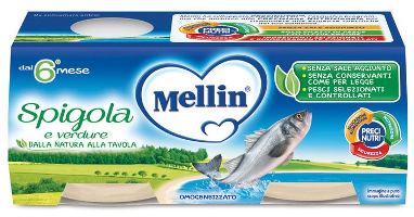MELLIN OMOG SPIGOLA 2 X 80 G - Fontenova srl