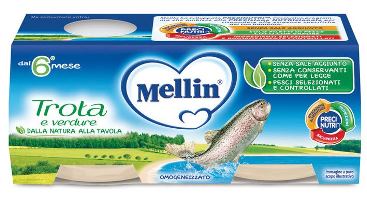 MELLIN OMOGENEIZZATO TROTA 2 X 80 G - Fontenova srl
