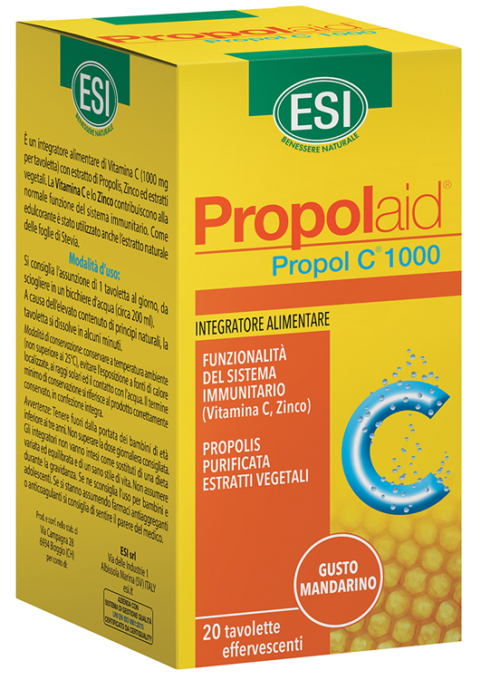 ESI PROPOLAID C 1000 20 TAVOLETTE EFFERVESCENTI - Fontenova srl