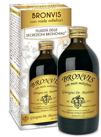 BRONVIS CON MIELE MILLEFIORI 200 ML - Fontenova srl