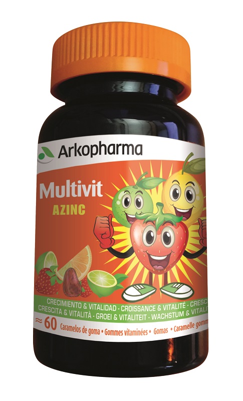 ARKOVITAL MULTIVIT AZINC 60 CARAMELLE GOMMOSE ALLA FRUTTA - Fontenova srl