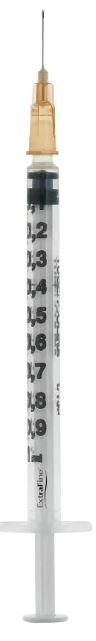 SIRINGA PER INSULINA EXTRAFINE TUB 1ML 100 UI AGO REMOVIBILE 26 GAUGE 0,45X12 MM 1 PEZZO - Fontenova srl