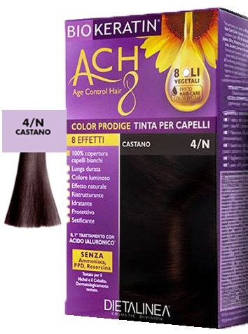 BIOKERATIN ACH8 COLOR PRODIGE 4/N CASTANO - Fontenova srl