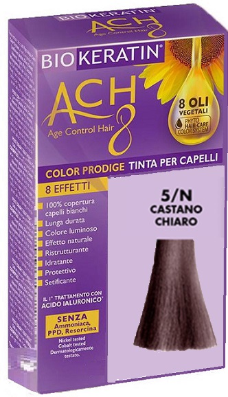 BIOKERATIN ACH8 COLOR PRODIGE 5/N CASTANO CHIARO - Fontenova srl