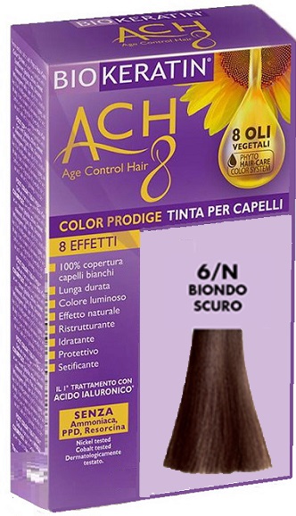 BIOKERATIN ACH8 COLOR PRODIGE 6/N BIONDO SCURO - Fontenova srl