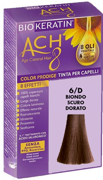 BIOKERATIN ACH8 COLOR PRODIGE 6/D BIONDO SCURO DORATO - Fontenova srl