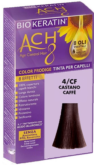 BIOKERATIN ACH8 COLOR PRODIGE 4/CF CASTANO CAFFE' - Fontenova srl