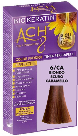 BIOKERATIN ACH8 COLOR PRODIGE 6/CA BIONDO SCURO CARAMELLO - Fontenova srl