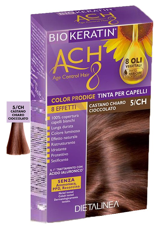 BIOKERATIN ACH8 COLOR PRODIGE 5/CH CASTANO CHIARO CIOCCOLATO - Fontenova srl