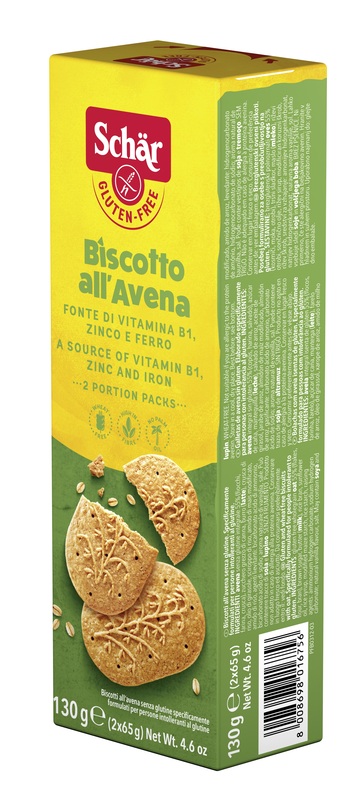 SCHAR BISCOTTI ALL'AVENA 2 BUSTE DA 65 G - Fontenova srl