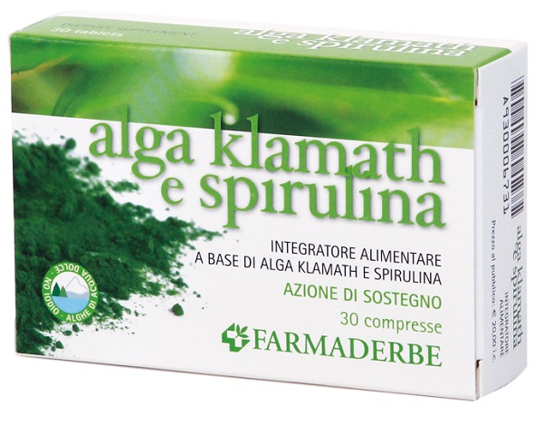 ALGA KLAMATH E SPIRULINA 30 COMPRESSE - Fontenova srl