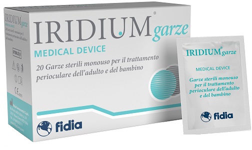 IRIDIUM GARZA OCULARE MEDICATA IN TESSUTO NON TESSUTO 20 PEZZI - Fontenova srl