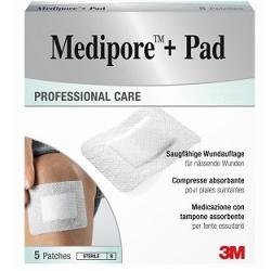 MEDICAZIONE MEDIPORE+PAD 10X15CM 5PEZZI - Fontenova srl