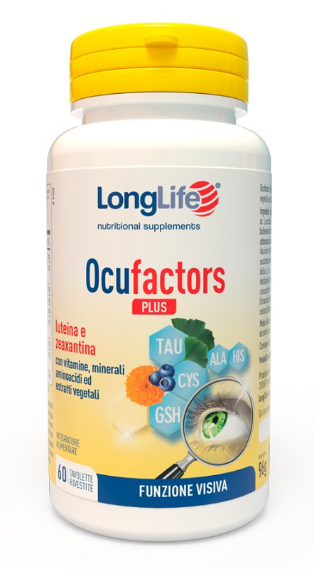 LONGLIFE OCUFACTORS PLUS 60 TAVOLETTE RIVESTITE - Fontenova srl