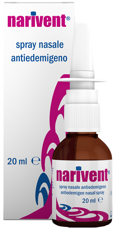 SPRAY NASALE ANTIEDEMIGENO NARIVENT FLACONE 20 ML - Fontenova srl