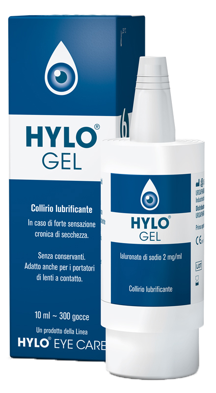 HYLO-GEL COLLIRIO LUBRIFICANTE ACIDO IALURONICO 0,2% 10 ML - Fontenova srl