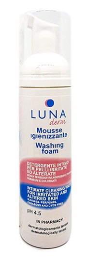 LUNADERM MOUSSE IGIENIZZANTE DETERGENTE INTIMO PELLI IRRITATE ED ALTERATE 150 ML - Fontenova srl