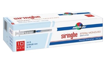 SIRINGA PER VENIPUNTURA MASTER-AID 10 ML GAUGE 21 10 PEZZI - Fontenova srl