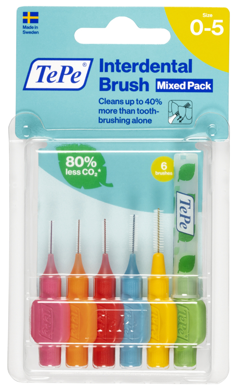 TEPE SCOVOLINI MISTI ROSA/VERDE 6 PEZZI - Fontenova srl