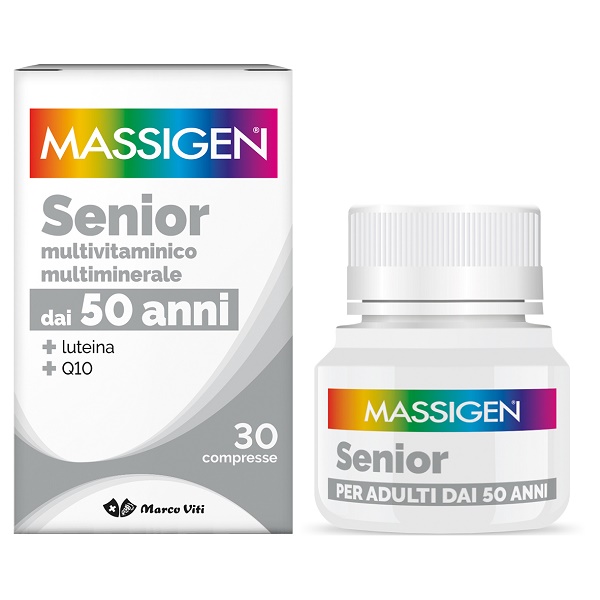MASSIGEN SENIOR MULTIVITAMINICO E MULTIMINERALE 30 COMPRESSE RIVESTITE - Fontenova srl