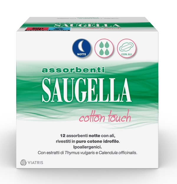 SAUGELLA COTTON TOUCH ASSORBENTI NOTTE 12 PEZZI TAGLIO PREZZO - Fontenova srl