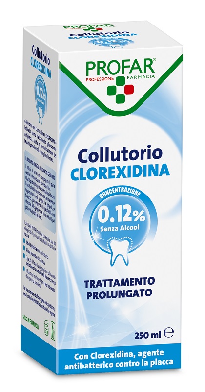 COLLUTORIO CLOREXIDINA 0,12% 250 ML PROFAR - Fontenova srl