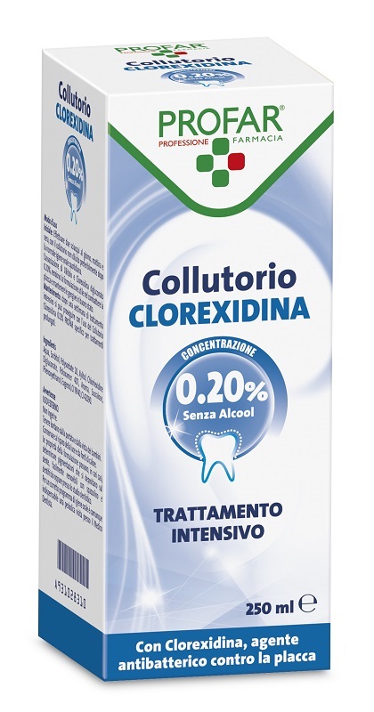 COLLUTORIO CLOREXIDINA 0,20% 250 ML PROFAR - Fontenova srl
