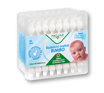 PROFAR BASTONCINI OVATTATI BAMBINI 56 PEZZI - Fontenova srl