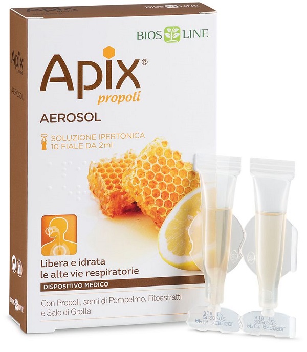 APIX PROPOLI AEROSOL 10 FIALE MONODOSE X 2 ML BIOSLINE - Fontenova srl