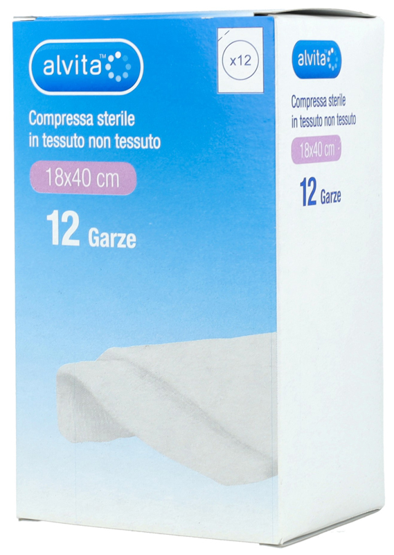 GARZA COMPRESSA TNT 18X40CM 12 PEZZI - Fontenova srl