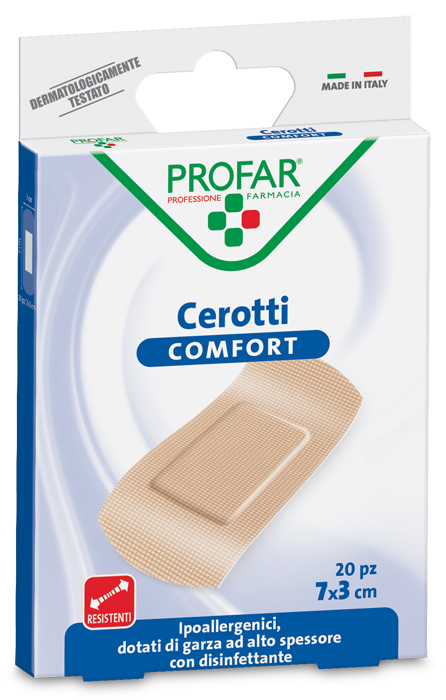 CEROTTO COMFORT GRANDE 7X3 CM 20 PEZZI PROFAR - Fontenova srl
