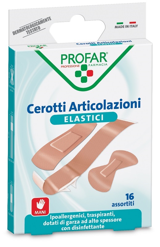 CEROTTO ARTICOLAZIONI ELASTICO PROFAR 16 PEZZI - Fontenova srl