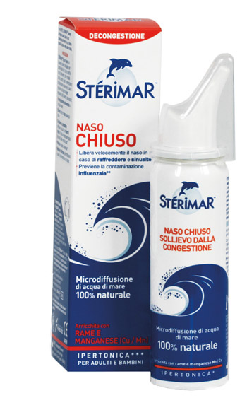 STERIMAR IPERTONICO NASO CHIUSO RAME E MANGANESE SPRAY 50 ML - Fontenova srl
