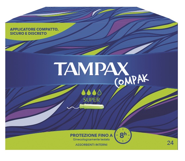 TAMPAX COMPAK SUPER 24 PEZZI - Fontenova srl