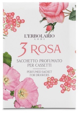3 ROSA SACCHETTO PROFUMATO PER CASSETTI - Fontenova srl