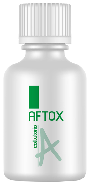 AFTOX COLLUTORIO FLACONE BIANCO, CON TAPPO E MISURINO DISPOSITIVO MEDICO INDICATO IN TUTTE LE LESIONI DEL CAVO ORALE E NEI PROCESSI INFIAMMATORI CORRELATI 100 ML 1 PEZZO - Fontenova srl