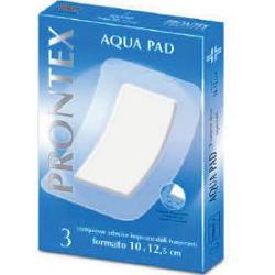 GARZA COMPRESSA PRONTEX AQUA PAD 10X12,5 CM 3 PEZZI - Fontenova srl