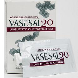 VASESAL 20 6 BUSTINE PLURIDOSE DA 5 ML UNGUENTO CHERATOLITICO - Fontenova srl