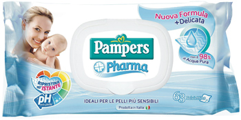 PAMPERS PHARMA SALVIETTE SENS 63 PEZZI - Fontenova srl