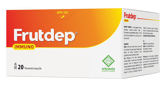 FRUTDEP IMMUNO 20 FLACONCINI 10 ML - Fontenova srl