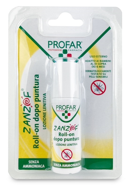 ZANZOF LOZIONE POST PUNTURA SENZA AMMONIACA ROLL-ON 20 ML PROFAR - Fontenova srl