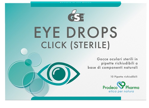 GSE EYE DROPS CLICK GOCCE OCULARI 10 PIPETTE 0,5 ML - Fontenova srl