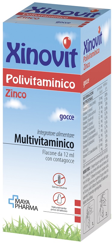XINOVIT POLIVITAMINICO 12 ML SENZA GLUTINE NATURALMENTE PRIVO DI LATTOSIO - Fontenova srl